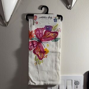 Summer Days Butterfly Tea Towel - Pink and Purple